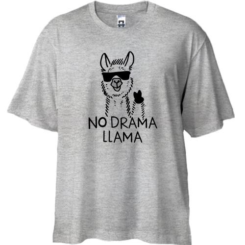 Футболка Oversize no drama llama.