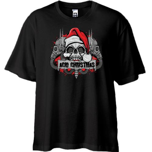 Футболка Oversize Acid Christmas