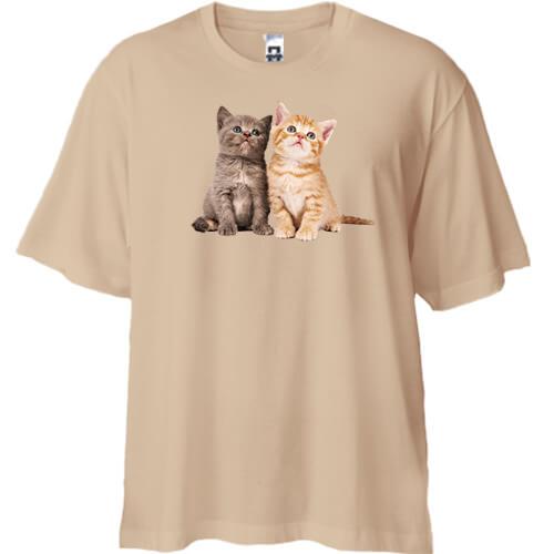 Футболка Oversize Котята