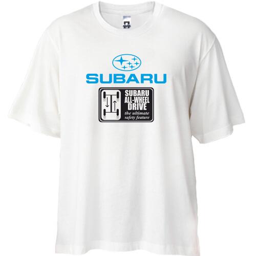 Футболка Oversize Subaru (2)