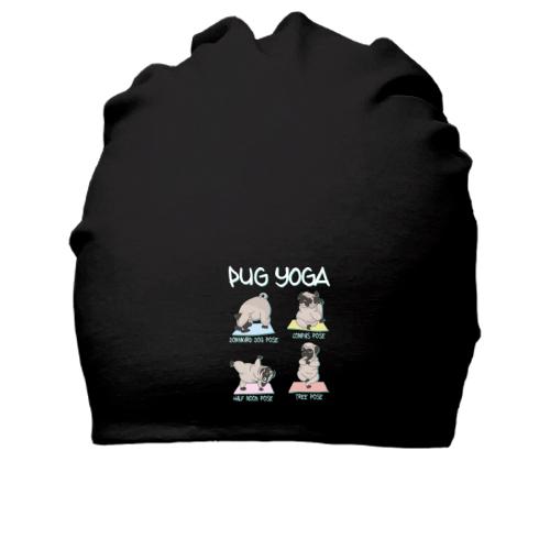 Бавовняна шапка Pug Yoga Мопс Йога