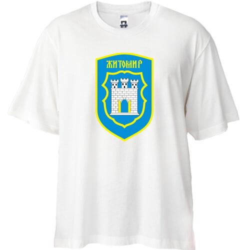 Футболка Oversize с гербом города Житомир