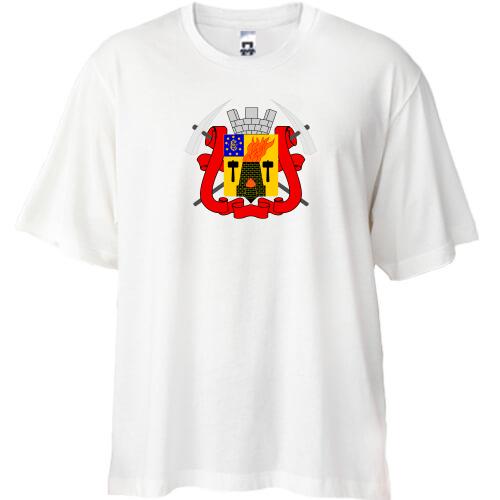 Футболка Oversize з гербом міста Луганськ