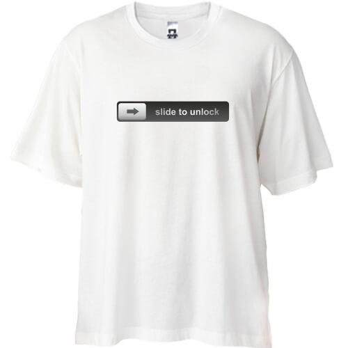 Футболка Oversize Slide to unlock