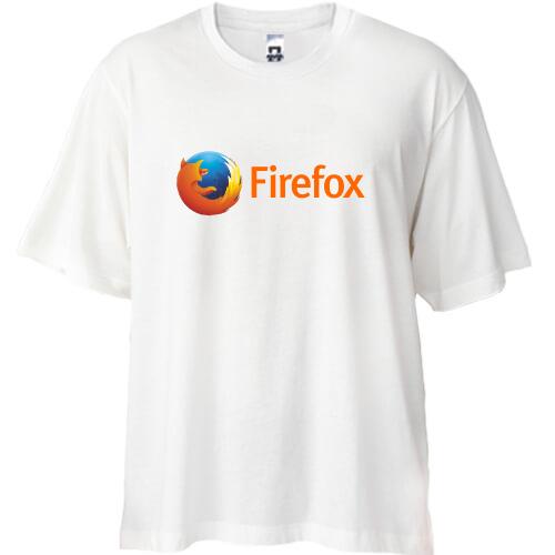 Футболка Oversize з логотипом Firefox