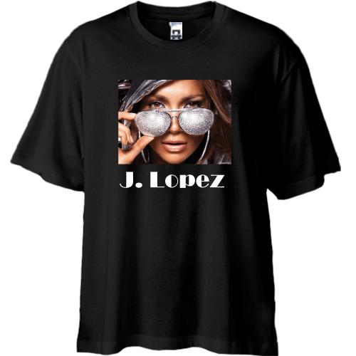 Футболка Oversize Jennifer Lynn Lopez в очках