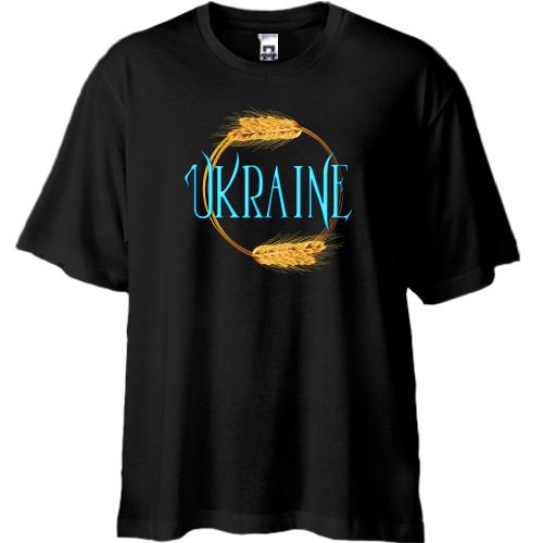 Футболка Oversize Ukraine (кольцо из колосков)