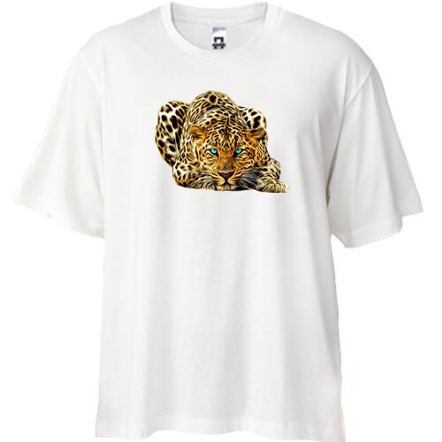 Футболка Oversize з леопардом (2)