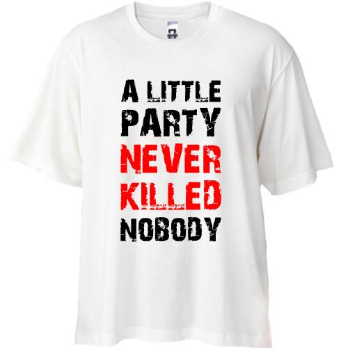 Футболка Oversize A little party