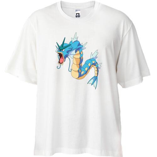 Футболка Oversize з покемоном Гярадос (Gyarados)