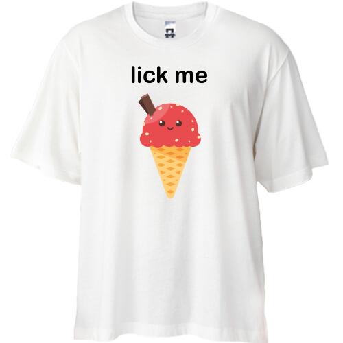 Футболка Oversize Lick me