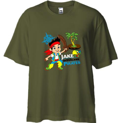 Футболка Oversize ahoy mateys   neverland pirates