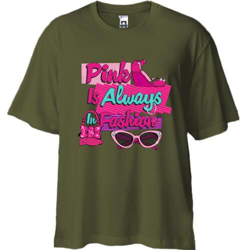 Футболка Oversize Pink is always in fashion