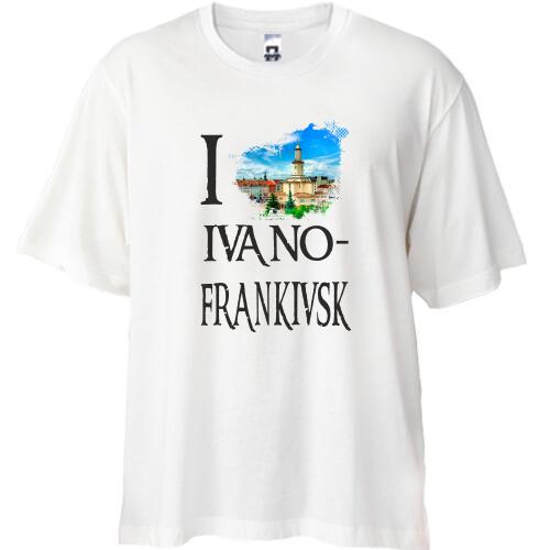 Футболка Oversize Я люблю Ивано-Франковск