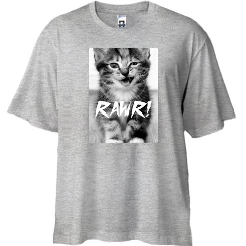Футболка Oversize Rawr кіт