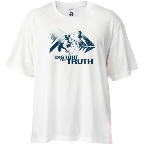 Футболка Oversize distort the truth