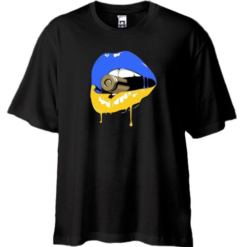 Футболка Oversize Пуля в зубах