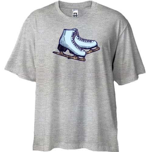 Футболка Oversize з ковзанами
