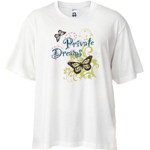 Футболка Oversize Private Dreams butterfly