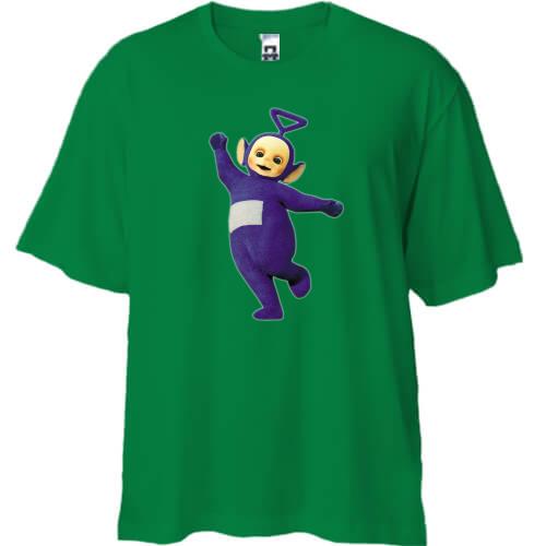 Футболка Oversize с телепузиком Тинки-Винки