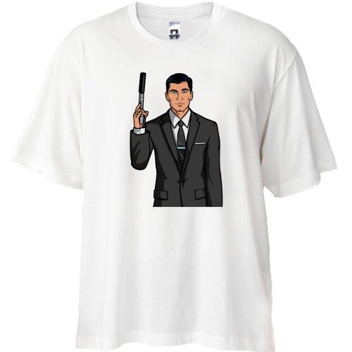 Футболка Oversize с агентом Арчером