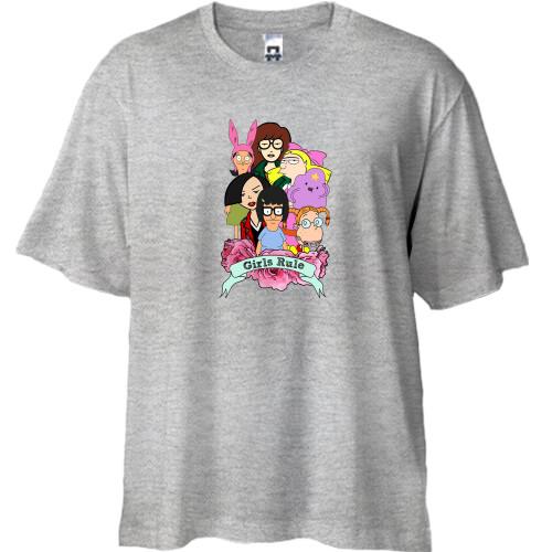 Футболка Oversize Girls rule (Daria)