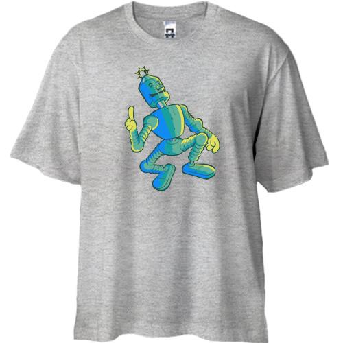 Футболка Oversize з дивовижним роботом