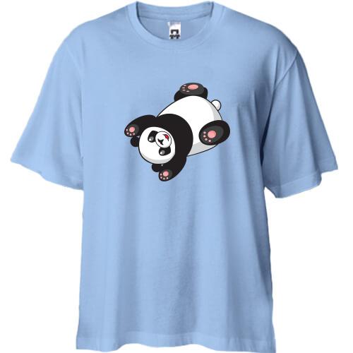 Футболка Oversize з лежачою пандою