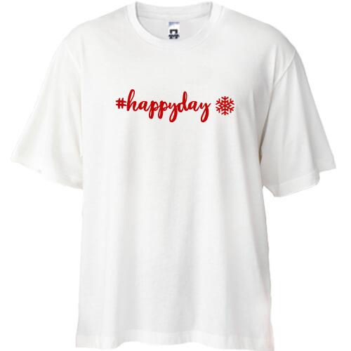 Футболка Oversize с хештегом 