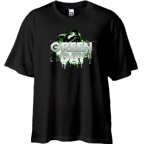 Футболка Oversize Green day (поцелуй)