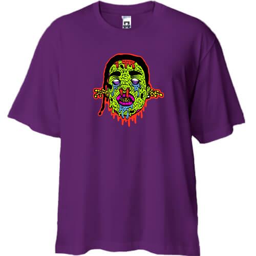 Футболка Oversize с Asap Rocky зомби