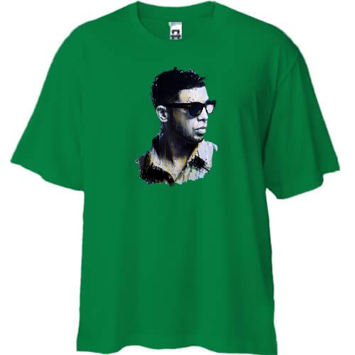 Футболка Oversize с Drake в очках