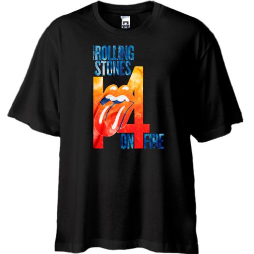 Футболка Oversize Rolling Stones 14 Fire