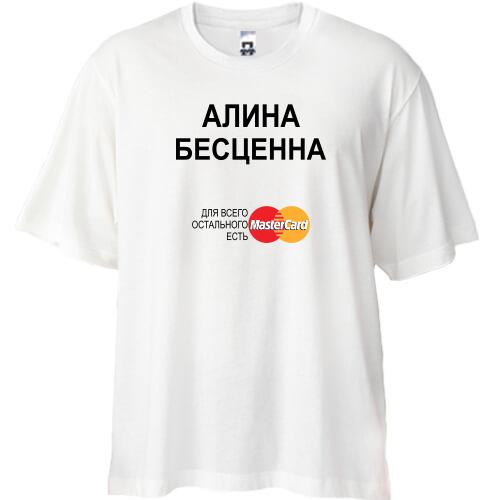 Футболка Oversize с надписью 