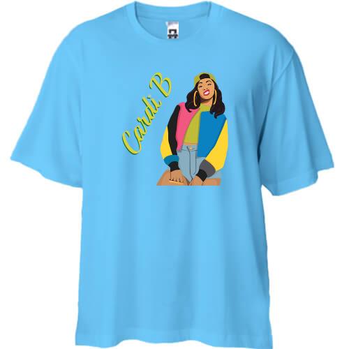 Футболка Oversize с Cardi B (арт)