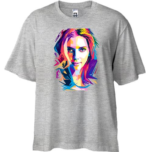 Футболка Oversize с Скарлетт Йоханссон (арт)