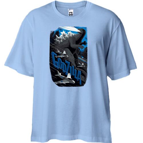 Футболка Oversize с артом Годзилла