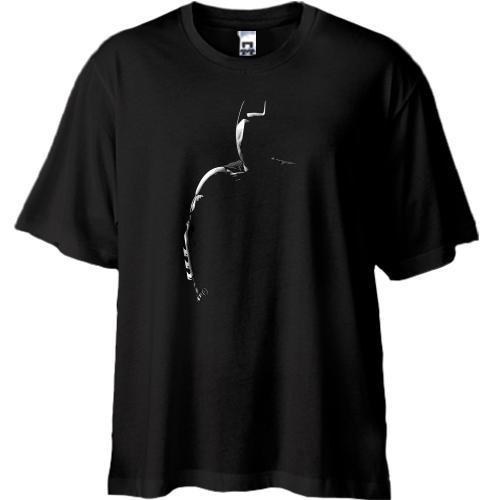 Футболка Oversize с силуэтом Бэтмена
