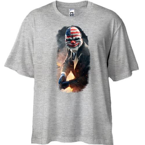 Футболка Oversize с постером игры Payday
