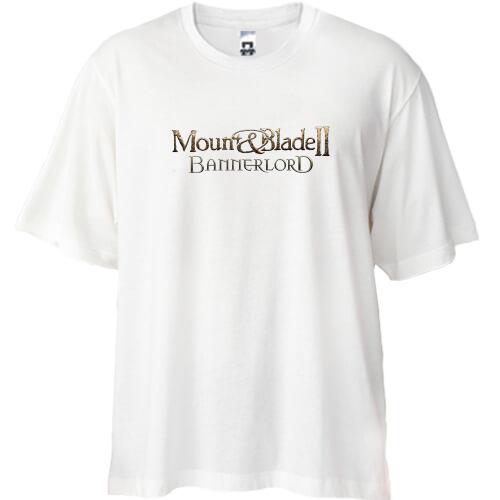 Футболка Oversize з логотипом гри Mount and Blade - Bannerlord