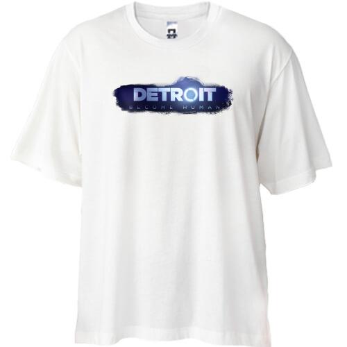 Футболка Oversize з логотипом гри: Detroit - Become Human