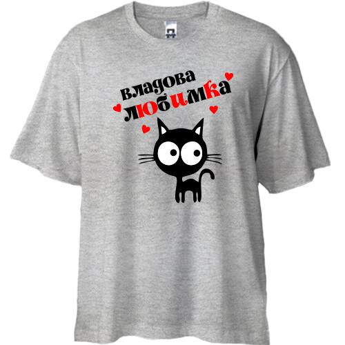 Футболка Oversize с надписью 