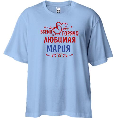 Футболка Oversize с надписью 