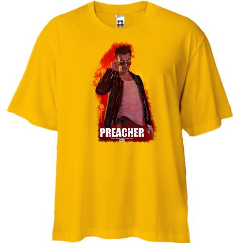 Футболка Oversize с постером Preacher