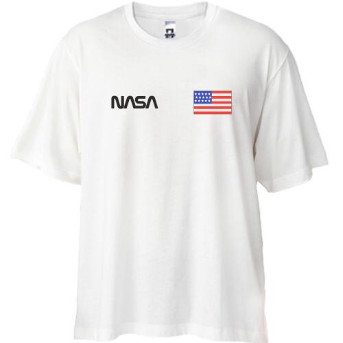 Футболка Oversize Сотрудник NASA