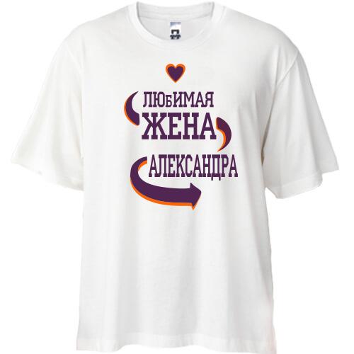 Футболка Oversize с надписью 