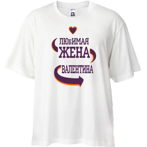 Футболка Oversize с надписью 