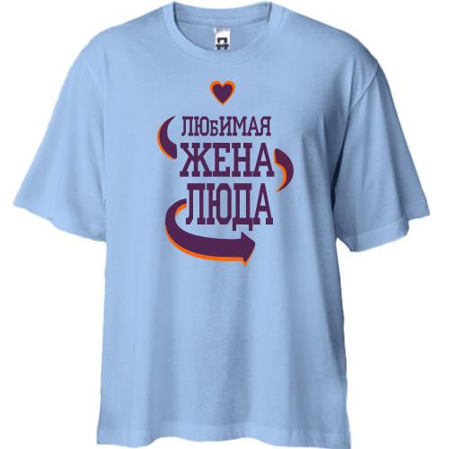 Футболка Oversize с надписью 