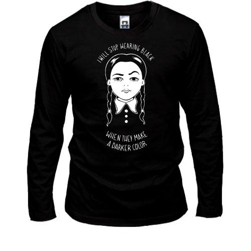 Лонгслив I Will Stop Wearing Black