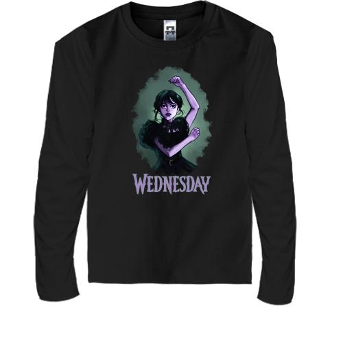 Детская футболка с длинным рукавом Wednesday (АРТ)